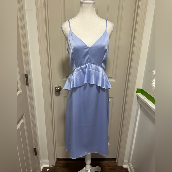 Banana Republic Dresses & Skirts - Banana Republic Light Blue Peplum Dress
